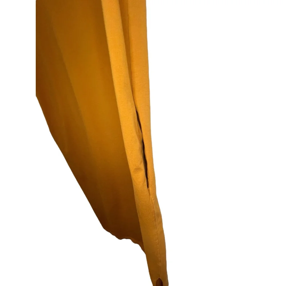 Bohme Mustard Yellow Short Sleeve Basic T-Shirt Midi Dress - Picture 4 of 6